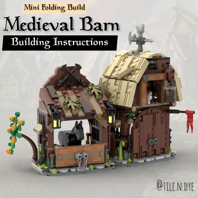 Lego Medieval Barn and Stable