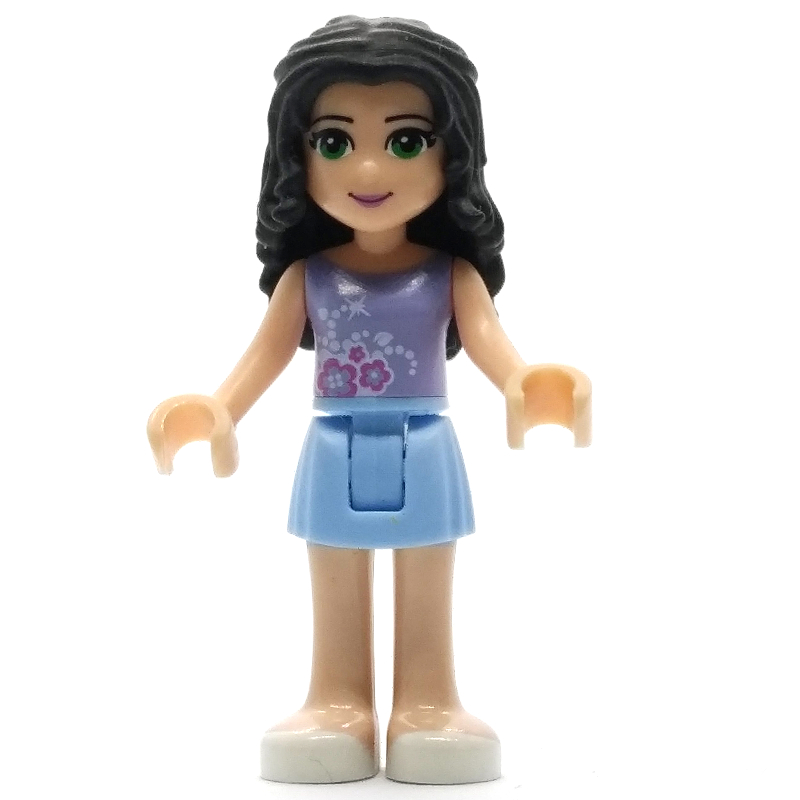 Lego Emma - Lavender Top, Bright Light Blue Skirt