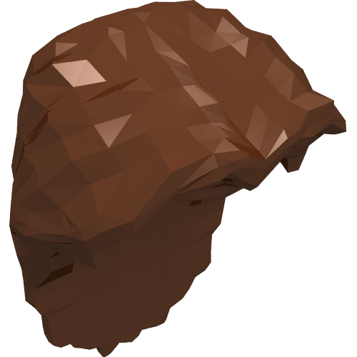 Lego Hair Long / Reddish Brown
