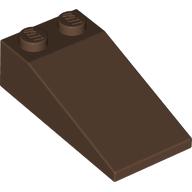 Lego Brick Sloped 18° 4 x 2 / Brown