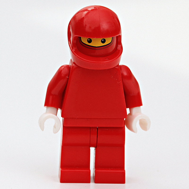 Lego Pit Crew, Red Torso, Red Legs, Ferrari