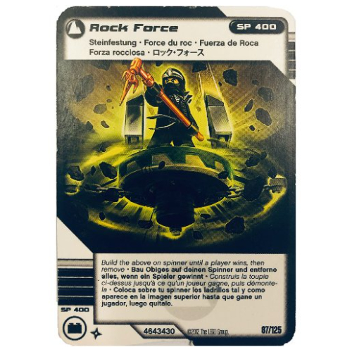 Lego Trading Card, Ninjago Deck #2: 87 - Rock Force - International Version