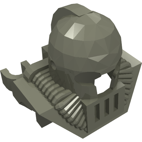Lego Helmet Underwater, Chestplate / Dark Gray