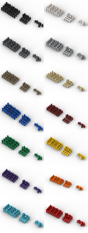 Lego Chess Pawns - All Colors