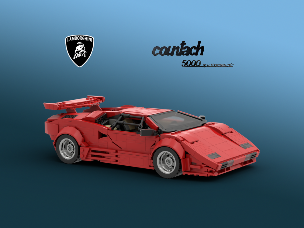 Lego Lamborghini Countach LP5000 QV - Red version