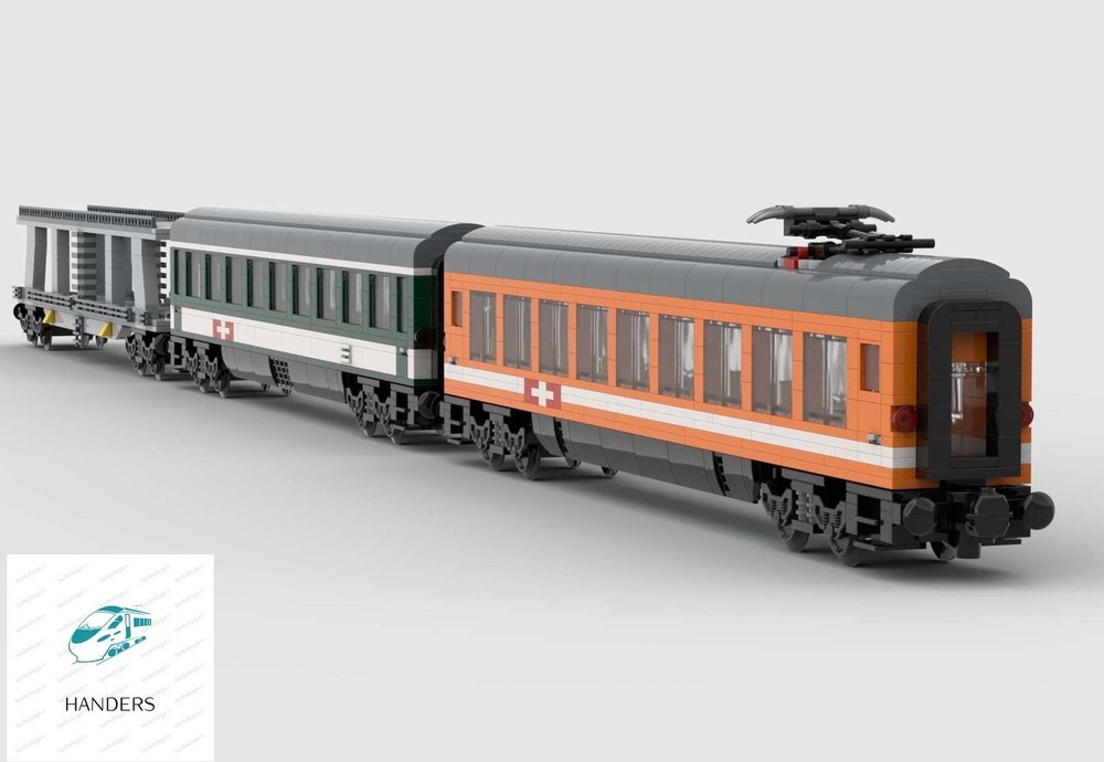 Lego Swiss Old Wagons for Gotthard Line