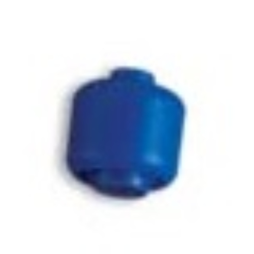 Lego Pen Bead, Round Large, Curved Edges / Cylinder with Black Eyebrows, Brown Beard print
