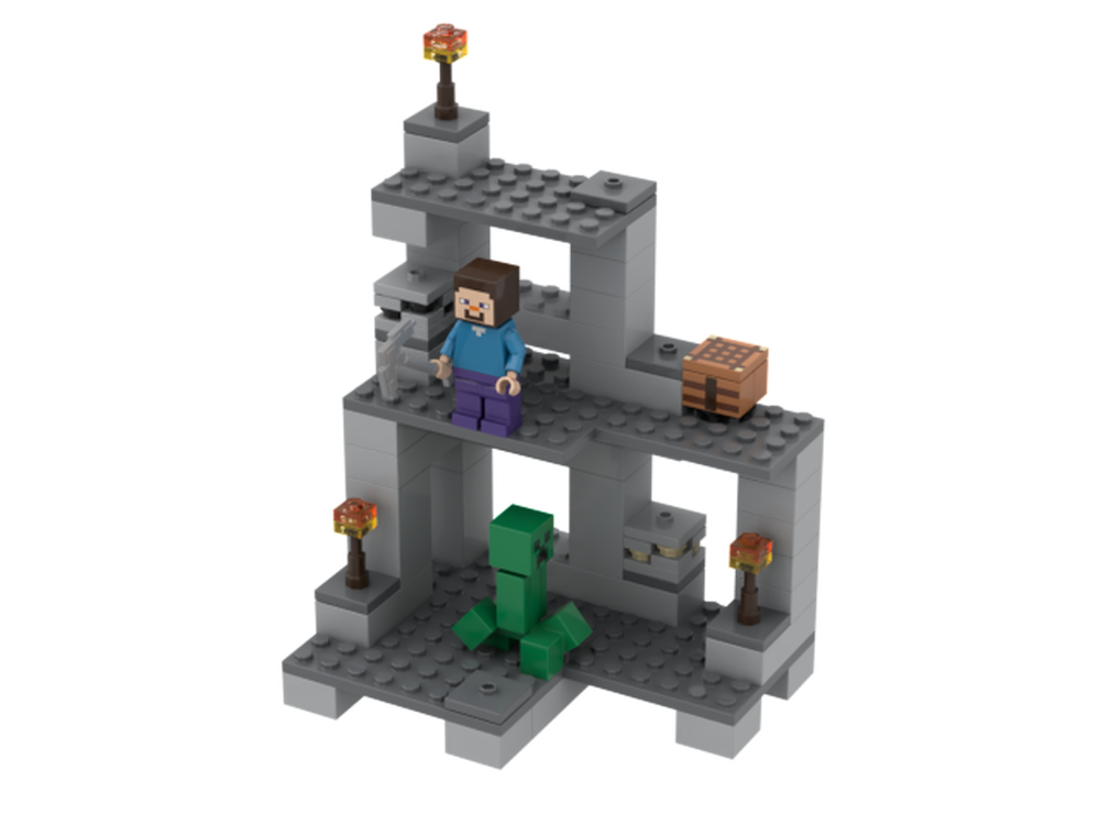 Lego CraftMine cave