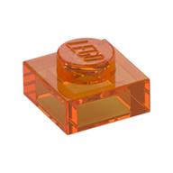 Lego Plate 1 x 1 / Trans-Orange