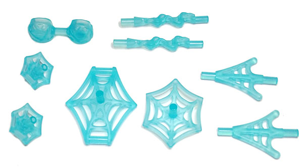 Lego Minifigure, Weapon Pack Spider-Man Web Effects, 9 in Bag (Multipack)