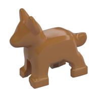 Lego Animal, Dog, Small (Puppy), Alsatian / German Shepherd (Police Dog) [PLAIN] / Medium Nougat