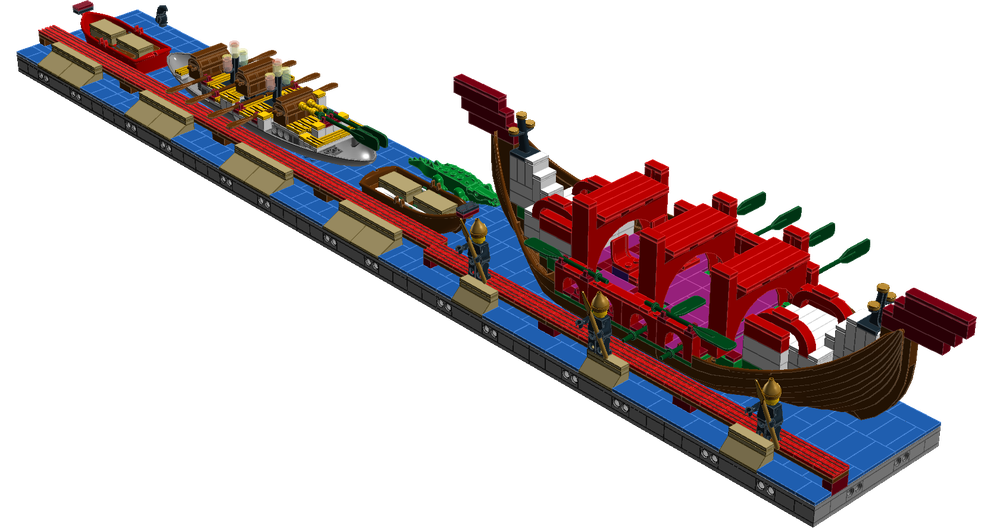 Lego Ancient Egypt series Pt 29 WATERWAYS AND DOCKS.