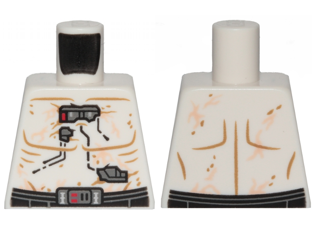 Lego Torso SW Darth Vader Bacta Tank Pattern / White
