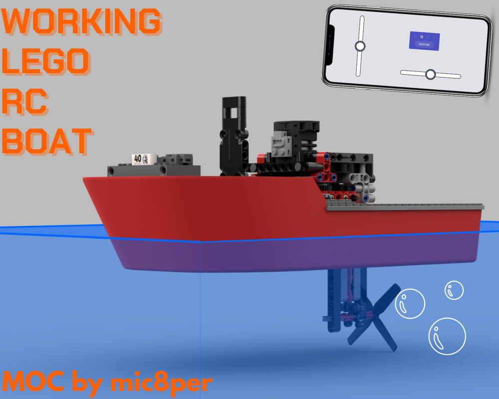 Lego Fast RC Boat
