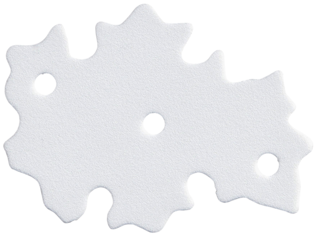 Lego Foam Part for Set 3148 - Scala Bush with 3 Holes, Large / White
