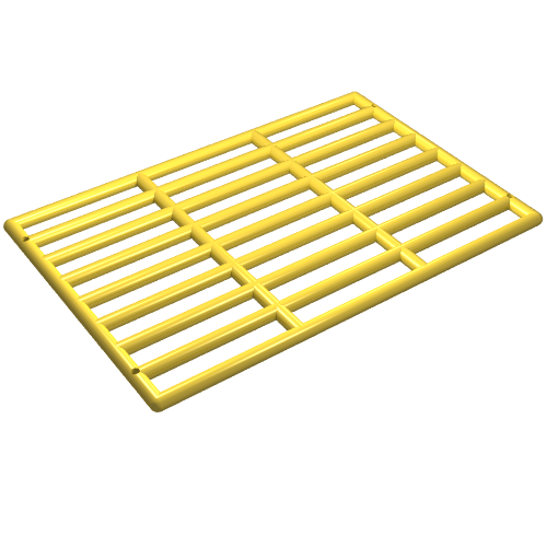 Lego Bar 9 x 13 Grille / Yellow