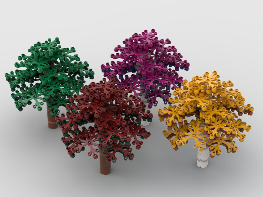 Lego Colorful Trees for modular models