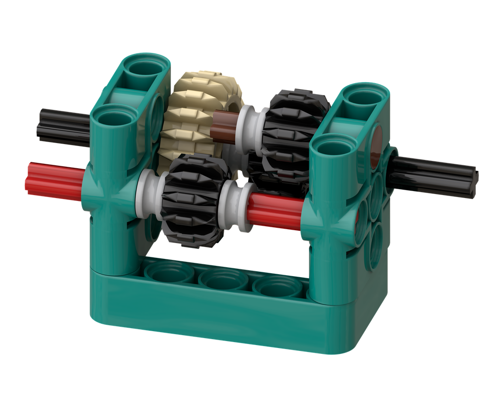 Lego automatically neutral switching gearbox