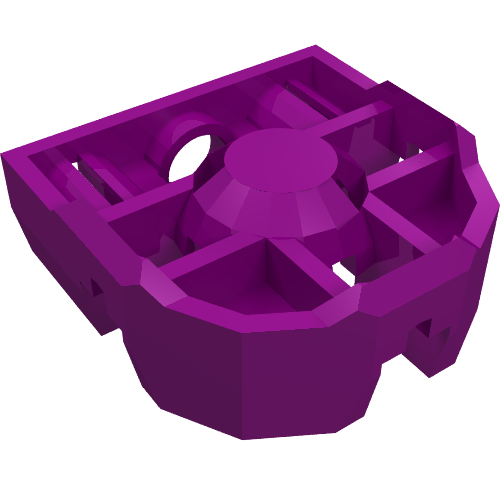 Lego Technic Pin Connector Block 3 x 3 x 1 / Purple