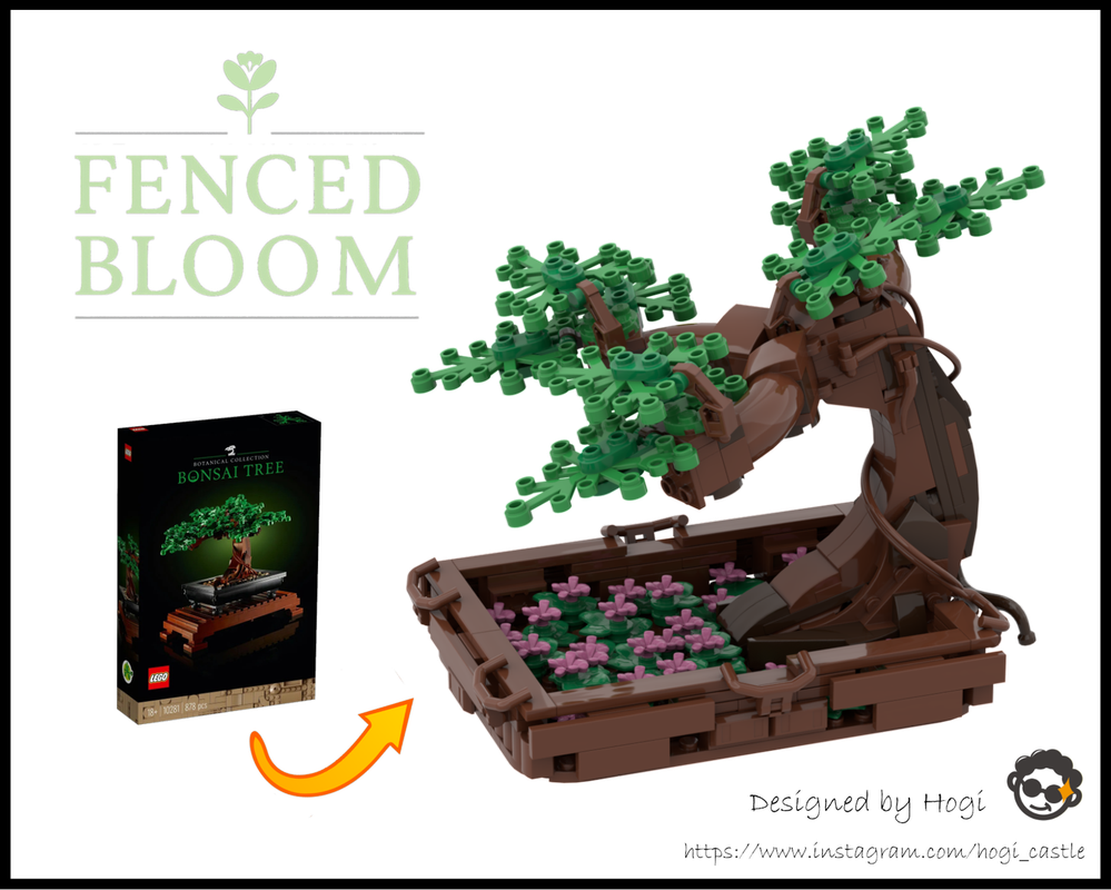 Lego Fenced bloom (10281 Alternate build)