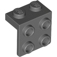 Lego Bracket 1 x 2 - 2 x 2 / Dark Bluish Gray