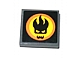 Lego Tile 2 x 2 with Agents Dr. Inferno Logo Pattern (Sticker) - Sets 8635 / 8636 / 8968 / 8969 / 8970 / Dark Bluish Gray
