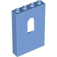Lego Panel 1 x 4 x 5 with Arched Window / Medium Blue