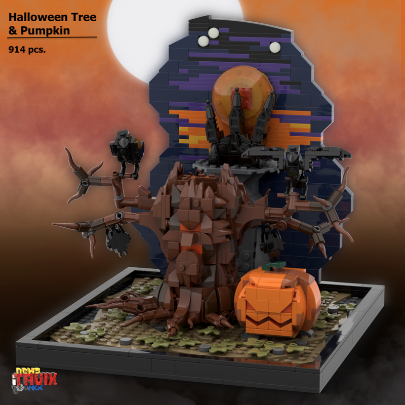 Lego Halloween Tree & Pumpkin