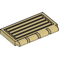 Lego Hinge Train Gate 2 x 4 / Tan