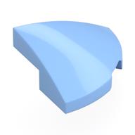 Lego Brick Round Corner, Curved 2 x 2 x 2/3 Quarter Circle / Bright Light Blue
