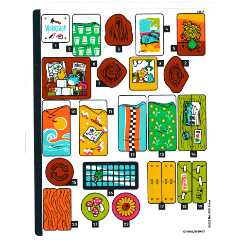 Lego Sticker Sheet for Set 42652-1