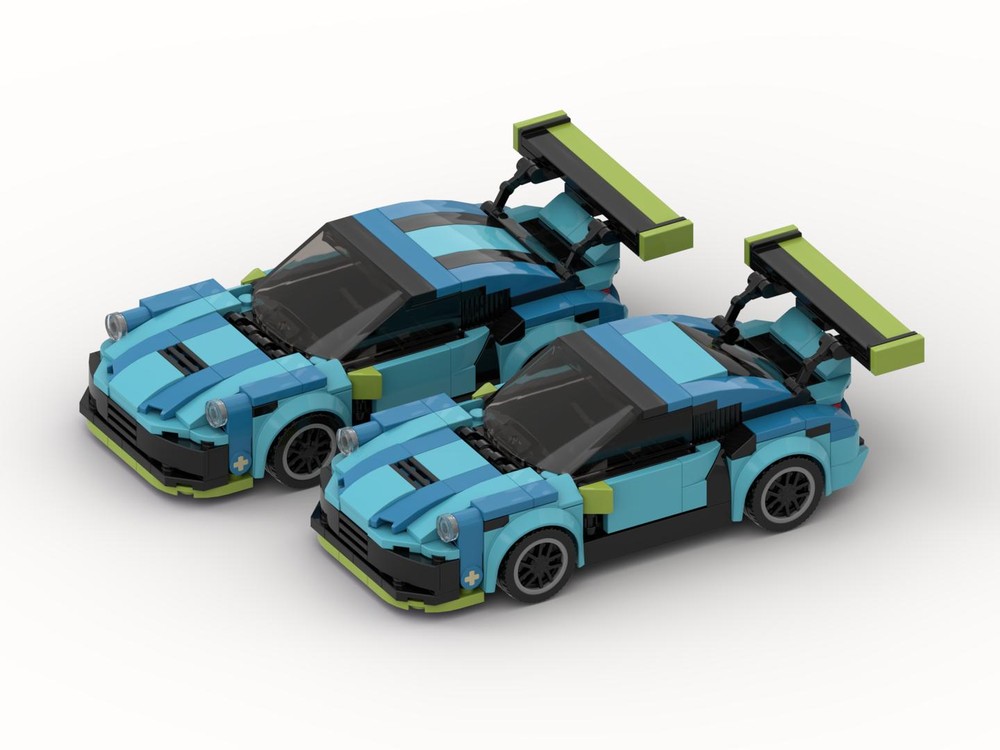 Lego Porsche Carrera Cup: Huber Racing - Porsche 992 GT3 Cup (8w)