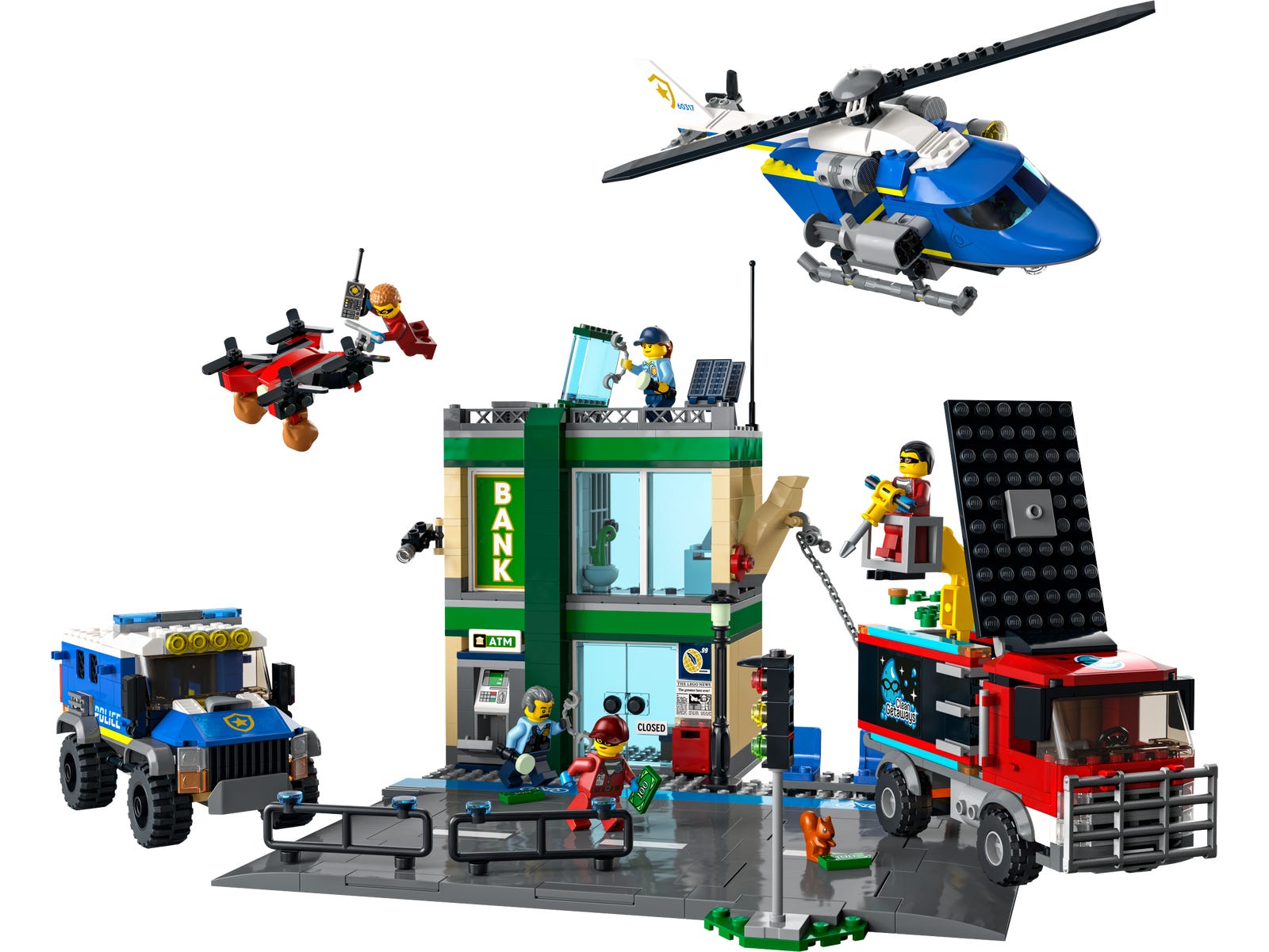 Lego Police Chase at the Bank