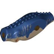 Lego Animal Body Part, Dinosaur, Indominus Rex Body with Dark Blue print / Dark Tan