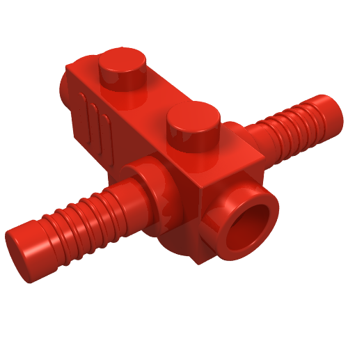 Lego Tool Chainsaw / Drill Body / Red
