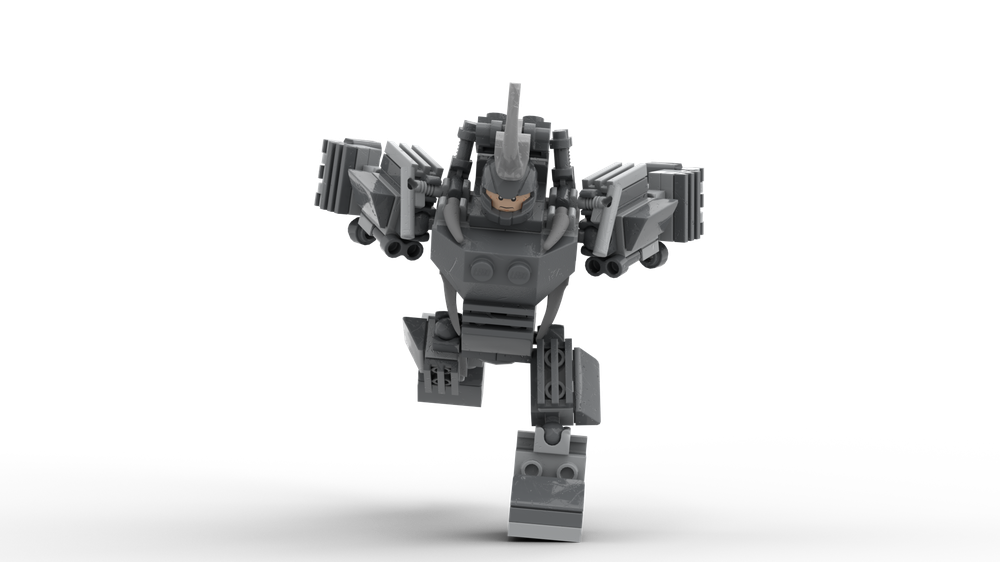 Lego Rhino - Buildable Figure Mini-fig Scale - Spider-Man - Marvel