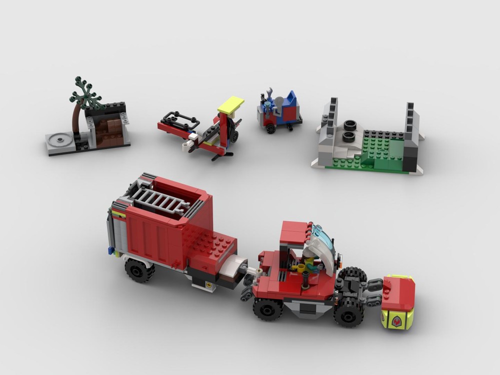 Lego 60374 Slope Tractor with Grassland Equipment