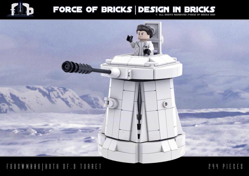 Lego Hoth DF.9 Turret (fobswm006) | Force of Bricks