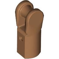 Lego Bar Holder with Hole and Bar Handle / Medium Nougat