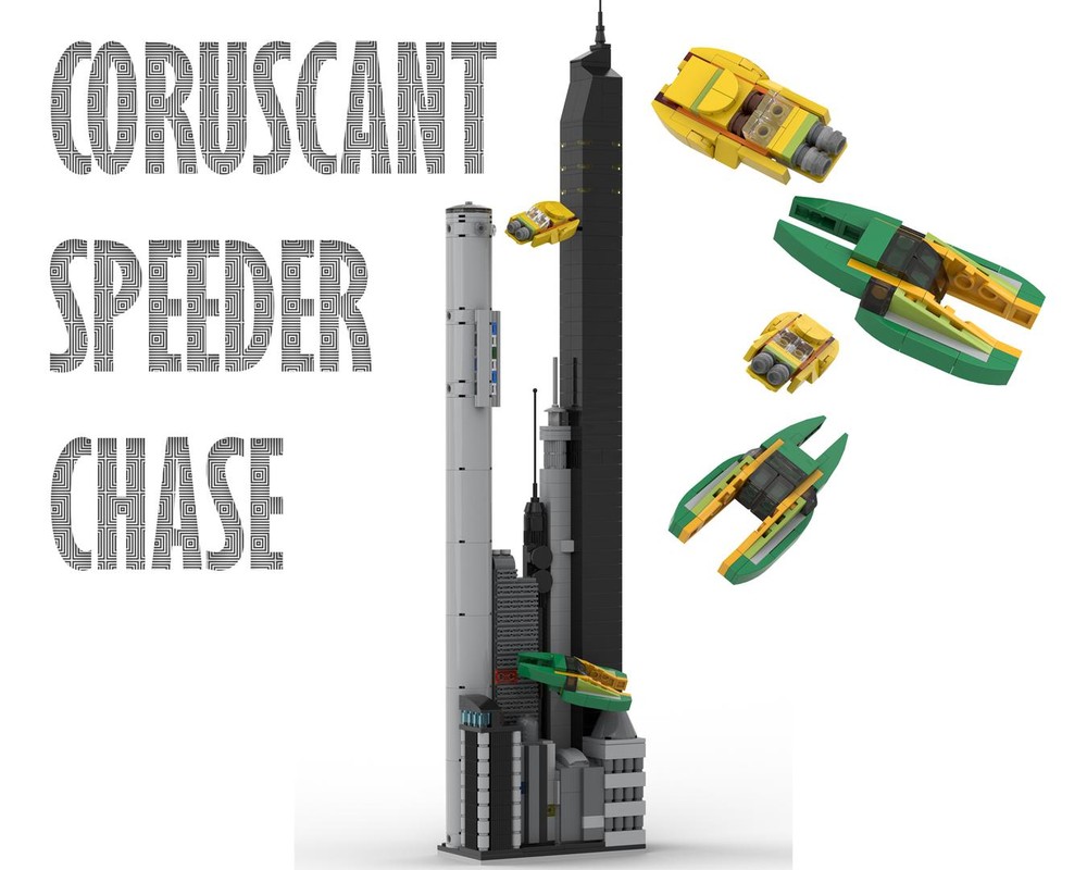 Lego Micro Coruscant Speeder Chase