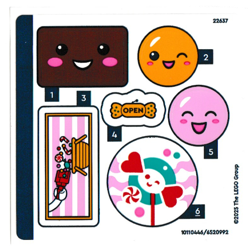 Lego Sticker Sheet for Set 42649-1 / [No Color/Any Color]