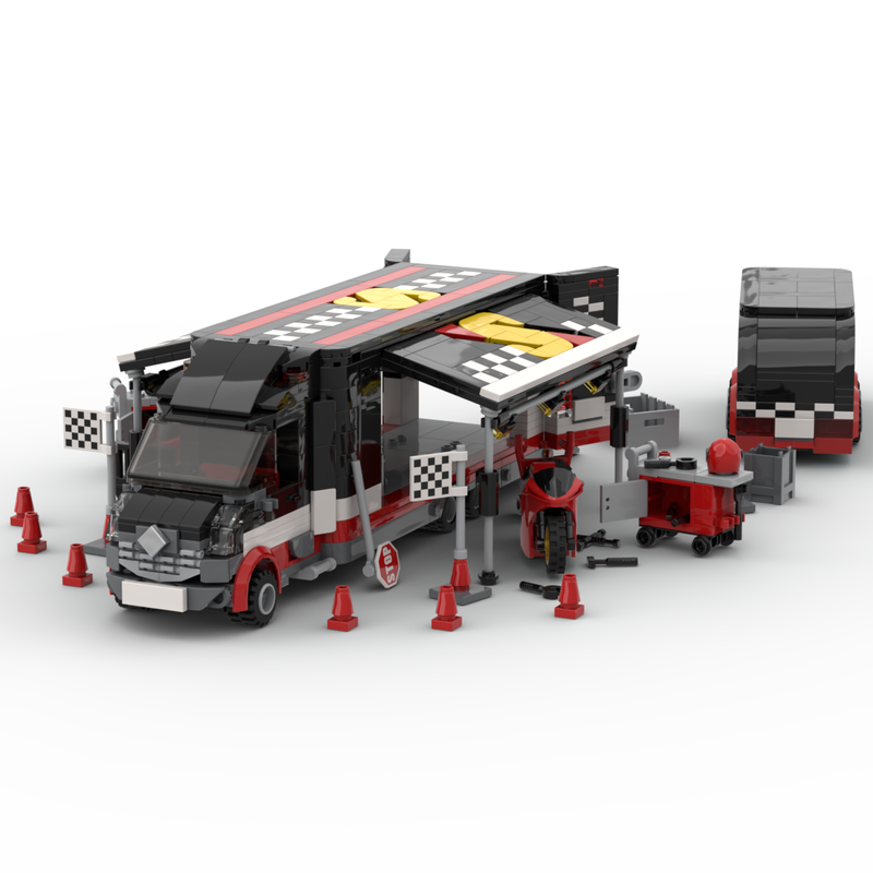 Lego Renault Mascott 6-Wheel Race Team Transporter