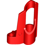 Lego Technic Panel Fairing # 6 Small Short, Large Hole, Side B / Red