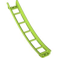 Lego Vehicle Track, Roller Coaster Ramp Large Lower Part, 6 Bricks Elevation / Lime