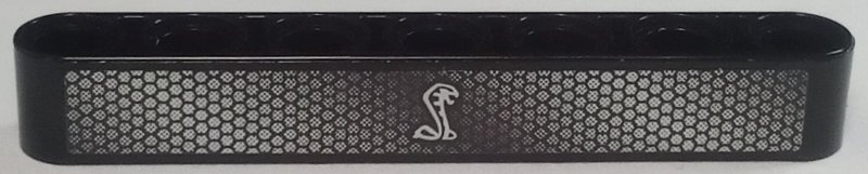 Lego Technic, Liftarm Thick 1 x 7 with Grille with Silver Honeycomb Hexagons and Cobra Snake Logo Pattern (Sticker) - Set 42138