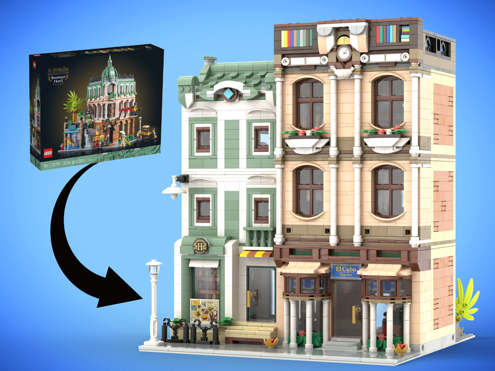 Lego Work Studio and Pharmacy - Alternate Build of Boutique Hotel 10297