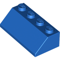 Lego Brick Sloped 45° 2 x 4 / Blue