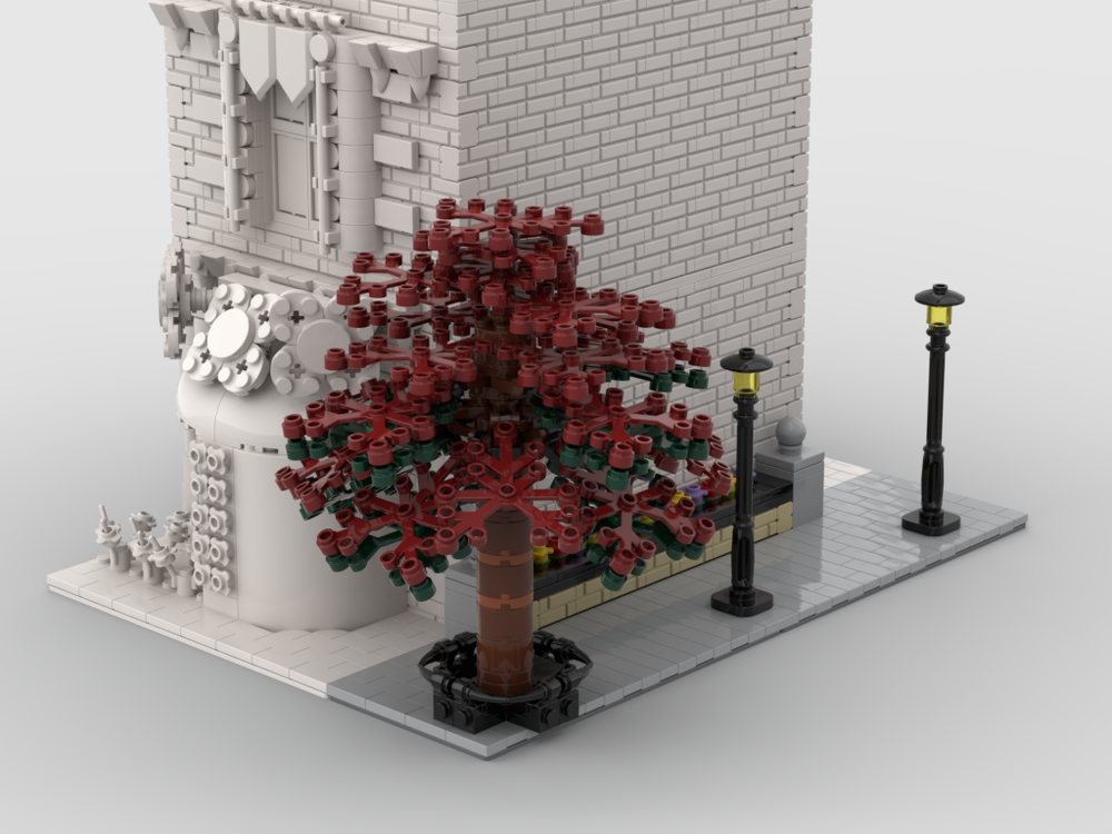 Lego Modular Corner Tree Street | Turn every modular model into a corner