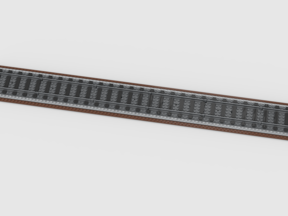 Lego Ballasted Track for 1:35 Scale Rolling Stock