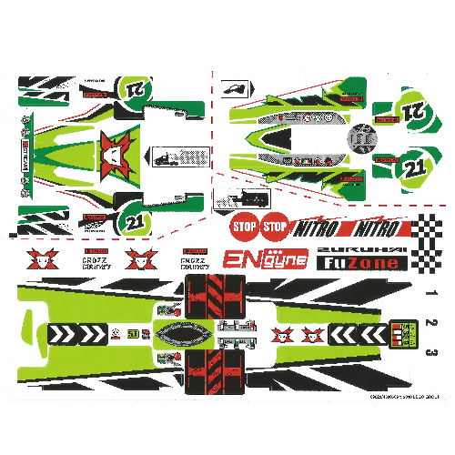 Lego Sticker Sheet 1 for Set 8864-1
